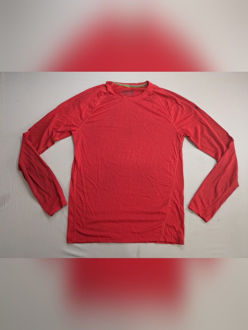 Smartwool Shirt Mens S Red Merino 150 Base Layer Long Sleeve Wool Thermal